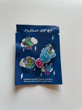 Dutch Bros Coffee Blind Bag Blue Pink Rock On Hand Croc Mini Shoe Charm One Size